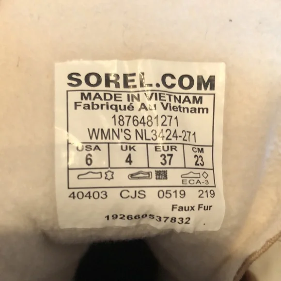 SOREL s6 suede boots Faux fur trim Very warm Only worn a couple times Waterproof - Picture 3 of 9